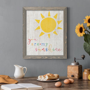 You are my Sunshine - Premium Canvas Framed in Barnwood - Ready to Hang