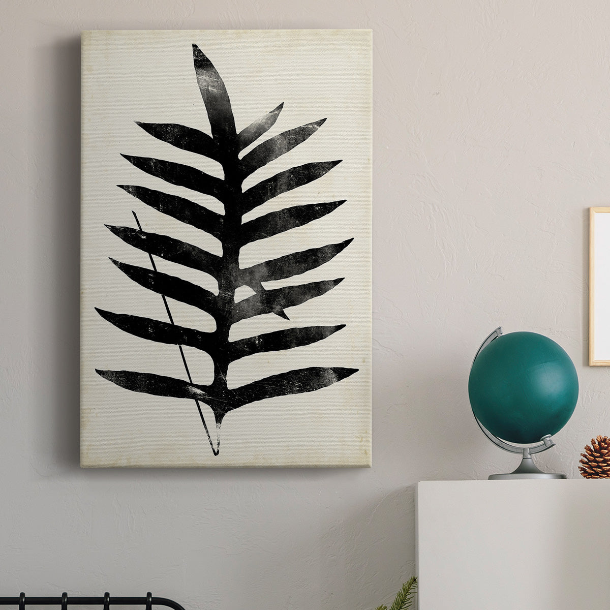 Fern Silhouette III Premium Gallery Wrapped Canvas - Ready to Hang
