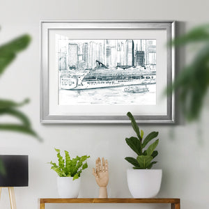 Ferryboats II - Modern Framed Art Print