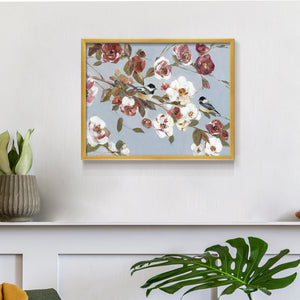 44432,artwork,flowers,songbirds,blooming,pastel colors,nature,painting,tranquility,floral,decor,home,birds,soft tones,wall art,still life,elegance,design,garden,wildlife,peace,beauty,colorful,composition,branches,brushwork,canvas,contemporary,aesthetic,visual,spring,serene,charm,details,flora,fauna,modern,interior design,color palette,harmony,inspiration,Re-stickable,Plants & Flowers