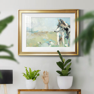 Lone Wolf - Modern Framed Art Print