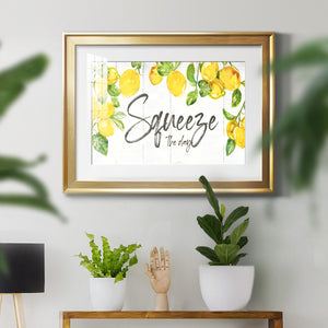 Lemon Squeeze - Modern Framed Art Print