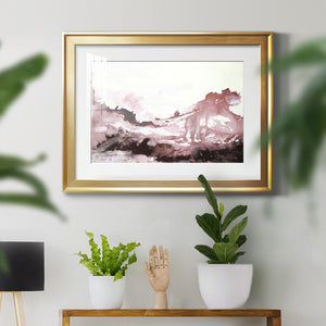 Pink Scenery - Modern Framed Art Print