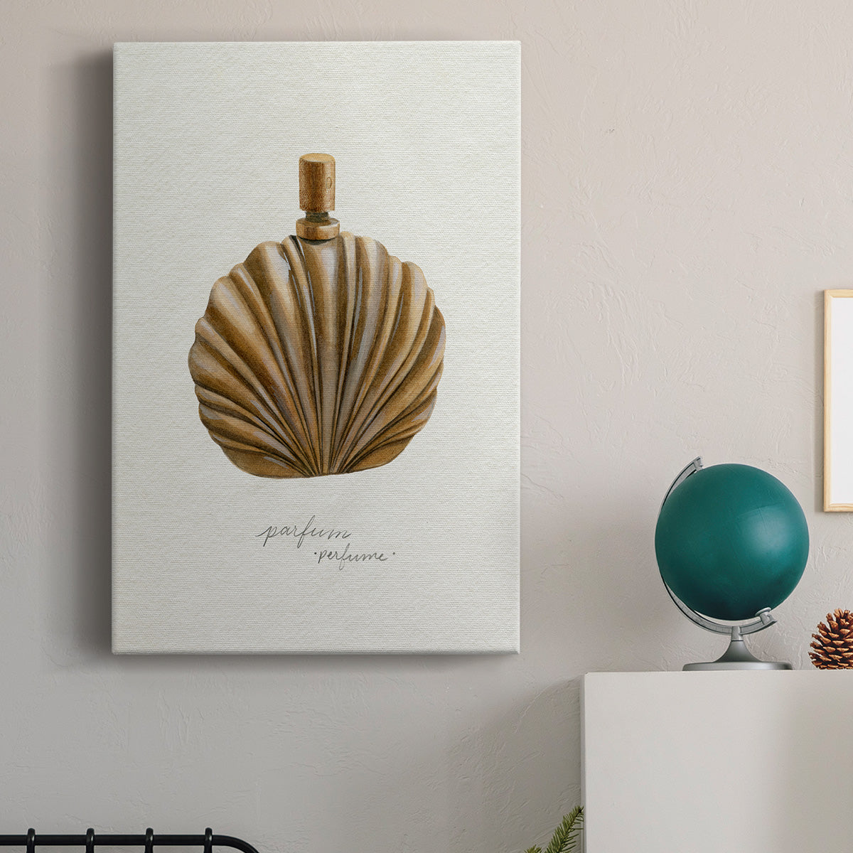 Gilded Toiletries II Premium Gallery Wrapped Canvas - Ready to Hang