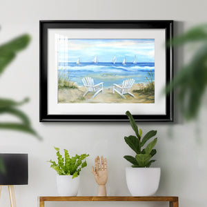 Seaside Escape - Modern Framed Art Print