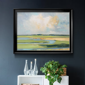 Pastel Horizon II - Modern Framed Canvas Print