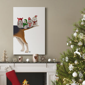 Christmas Bummer Owls - Gallery Wrapped Canvas