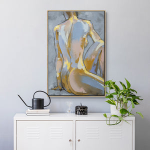 Grey Maiden II - Framed Premium Gallery Wrapped Canvas L Frame - Ready to Hang