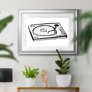 Vinyl Sketch - Modern Framed Art Print