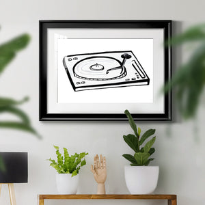 Vinyl Sketch - Modern Framed Art Print