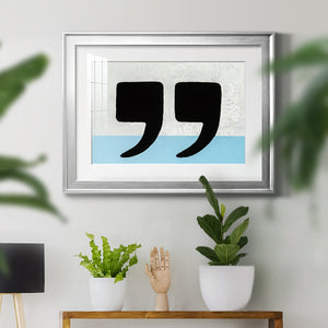 He Said She Said - Modern Framed Art Print