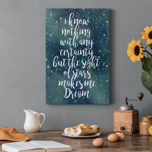Galaxy Quote II Premium Gallery Wrapped Canvas - Ready to Hang