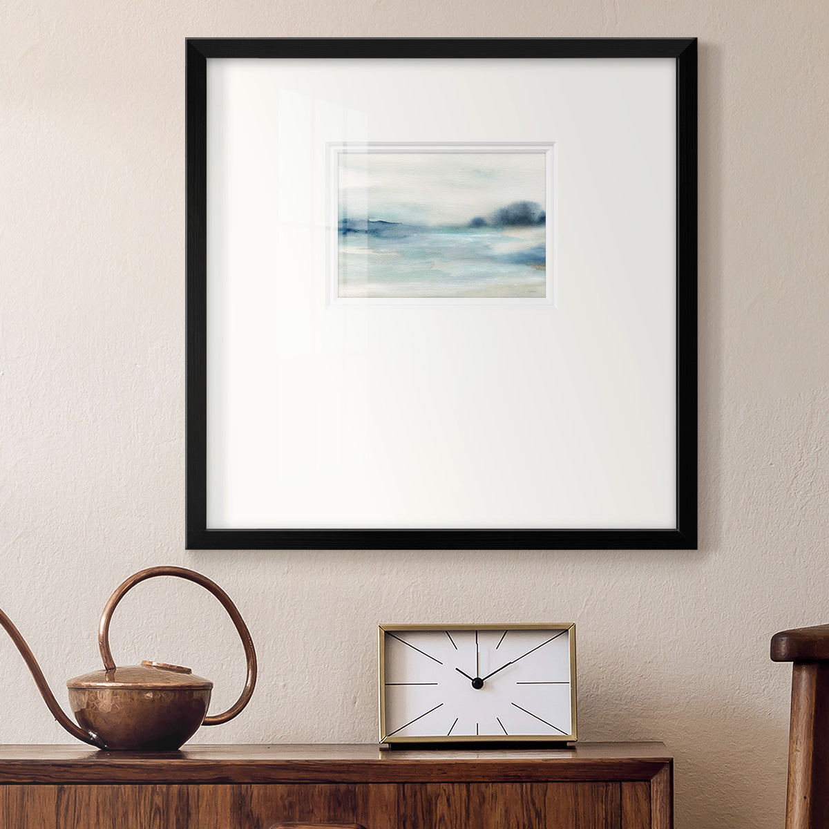 Simply Soft Morning Premium Framed Print Double Matboard