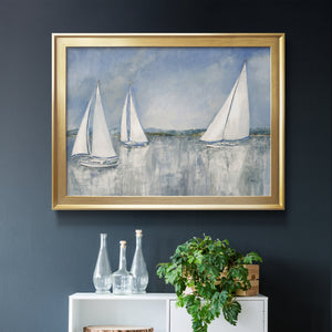 Catching the Breeze - Modern Framed Canvas Print