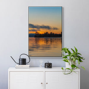 Molten Gold - Framed Premium Gallery Wrapped Canvas L Frame - Ready to Hang