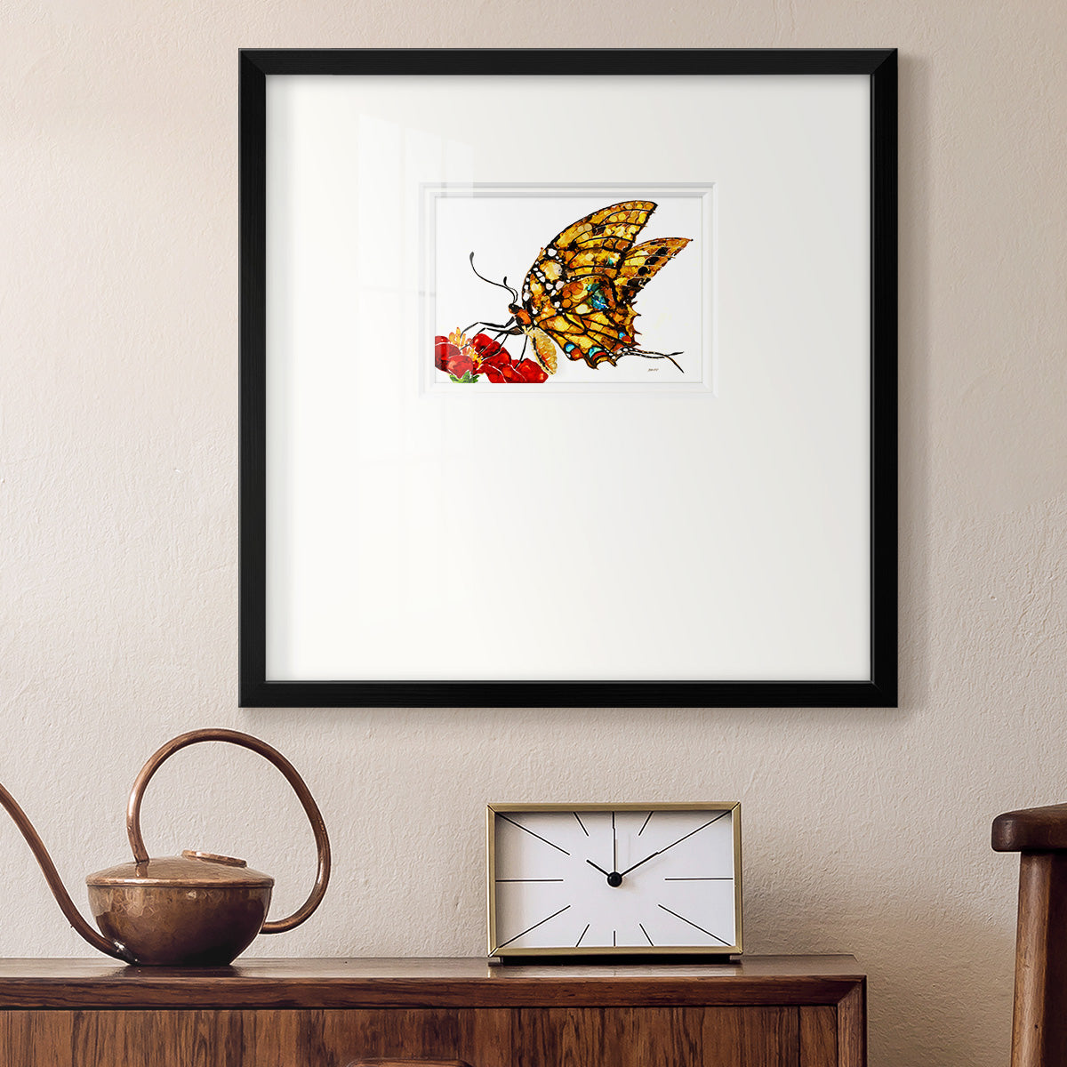 Wings II Premium Framed Print Double Matboard