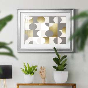 Modern Gold Reflections - Modern Framed Art Print