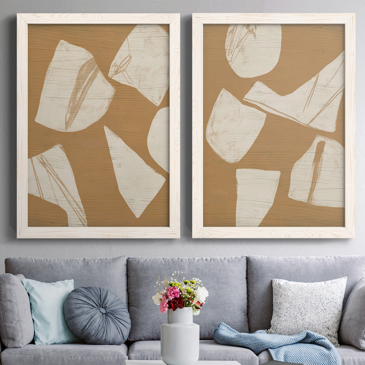 Piecemeal I - Premium Framed Canvas 2 Piece Set - Ready to Hang