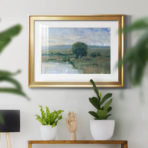 Riverbank Impression II - Modern Framed Art Print