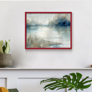 42053,watercolor,landscape,serene,reflection,river,dawn,mist,greenery,tranquility,calm,nature,peaceful,art,brushstrokes,sky,water,scenery,outdoor,riverbank,colors,light,softness,beauty,environment,subtle,composition,texture,stillness,horizon,morning,blue,shades,natural,creative,peacefulness,palette,tranquil,development,Re-stickable,Abstract