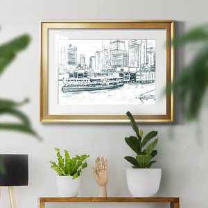 Ferryboats IV - Modern Framed Art Print