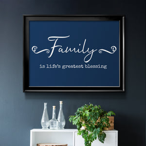 Family Greatest Blessing - Modern Framed Canvas Print