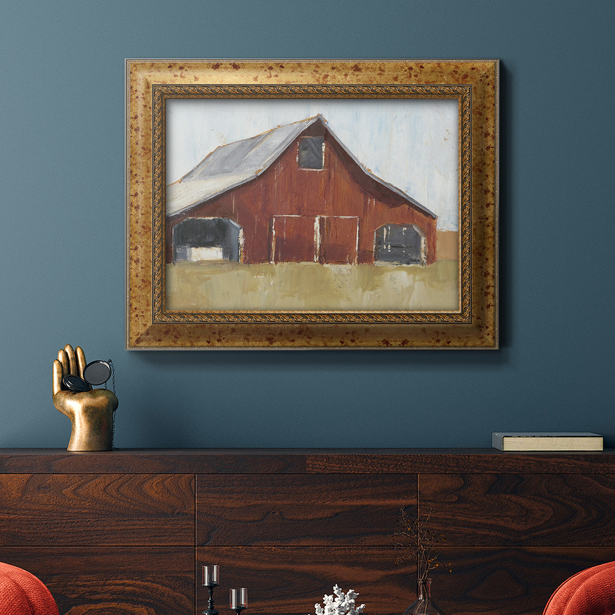 Rustic Red Barn I Premium Framed Canvas- Ready to Hang
