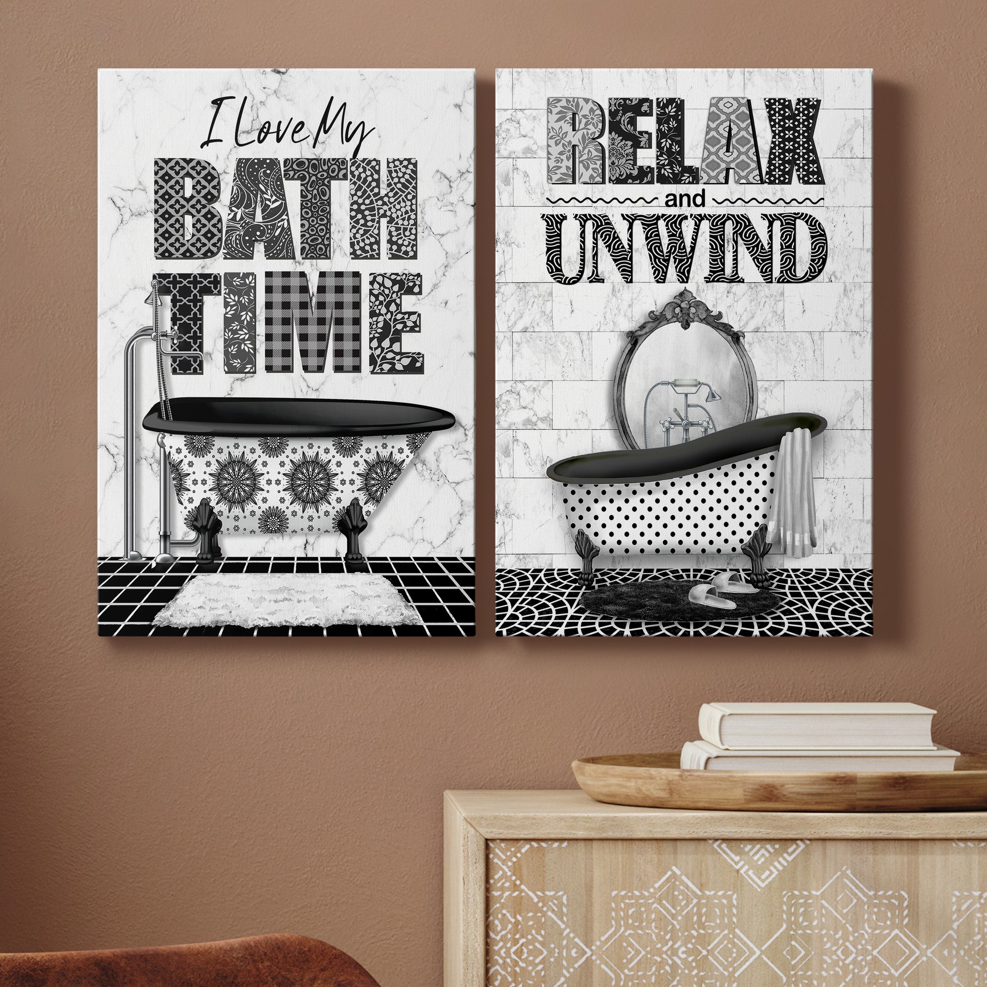 Bath Time Premium Gallery Wrapped Canvas - Ready to Hang