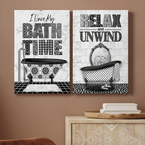 Bath Time Premium Gallery Wrapped Canvas - Ready to Hang