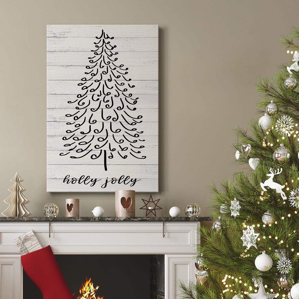 Holly Jolly - Gallery Wrapped Canvas