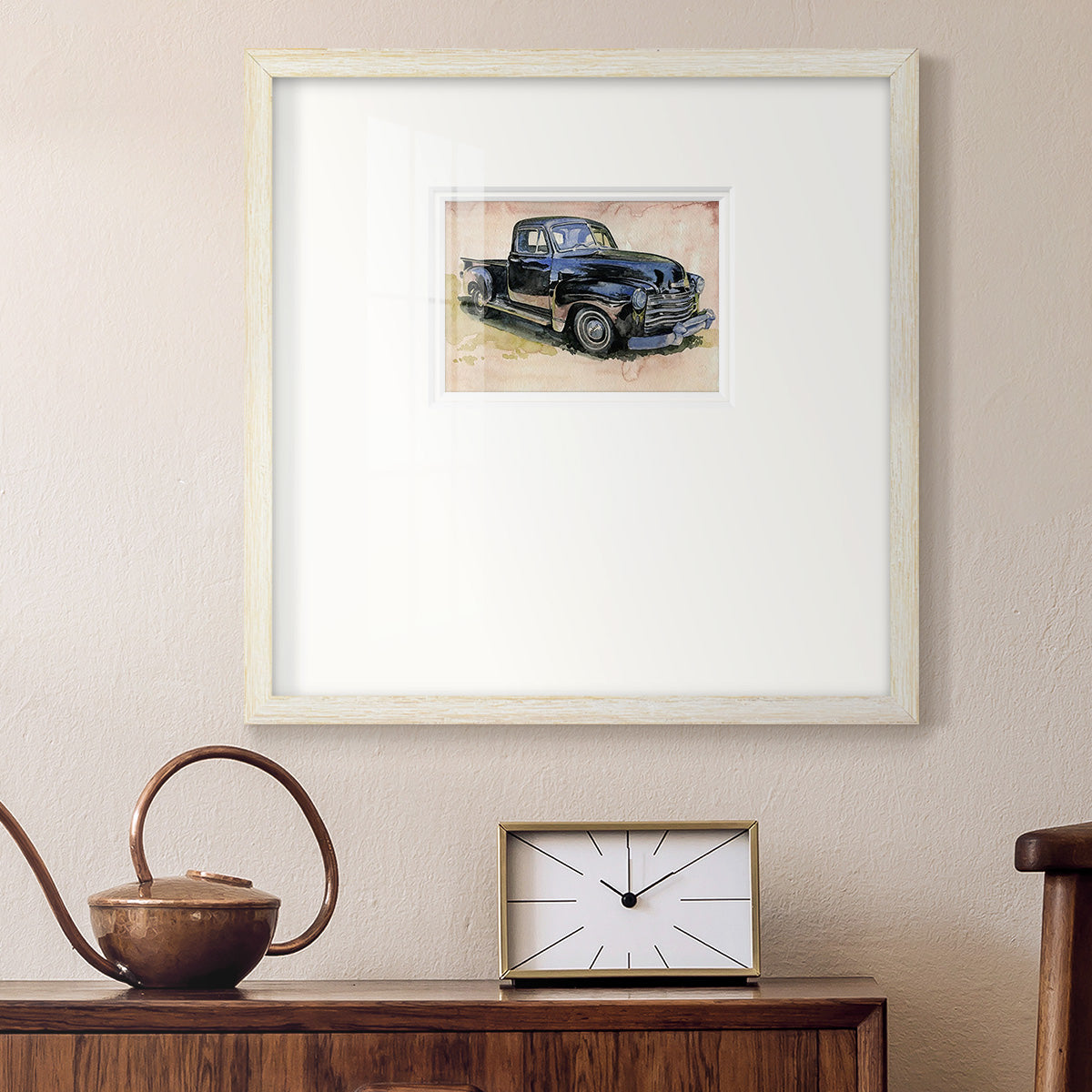 Antique Pickup II Premium Framed Print Double Matboard