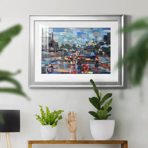 Red Traffic - Modern Framed Art Print