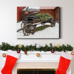 Country Store Wagon - Premium Gallery Wrapped Canvas  - Ready to Hang