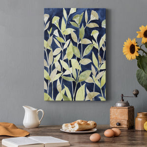 Indigo Blooming Night II - Canvas Art Print
