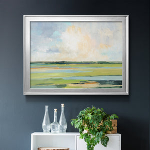 Pastel Horizon I - Modern Framed Canvas Print