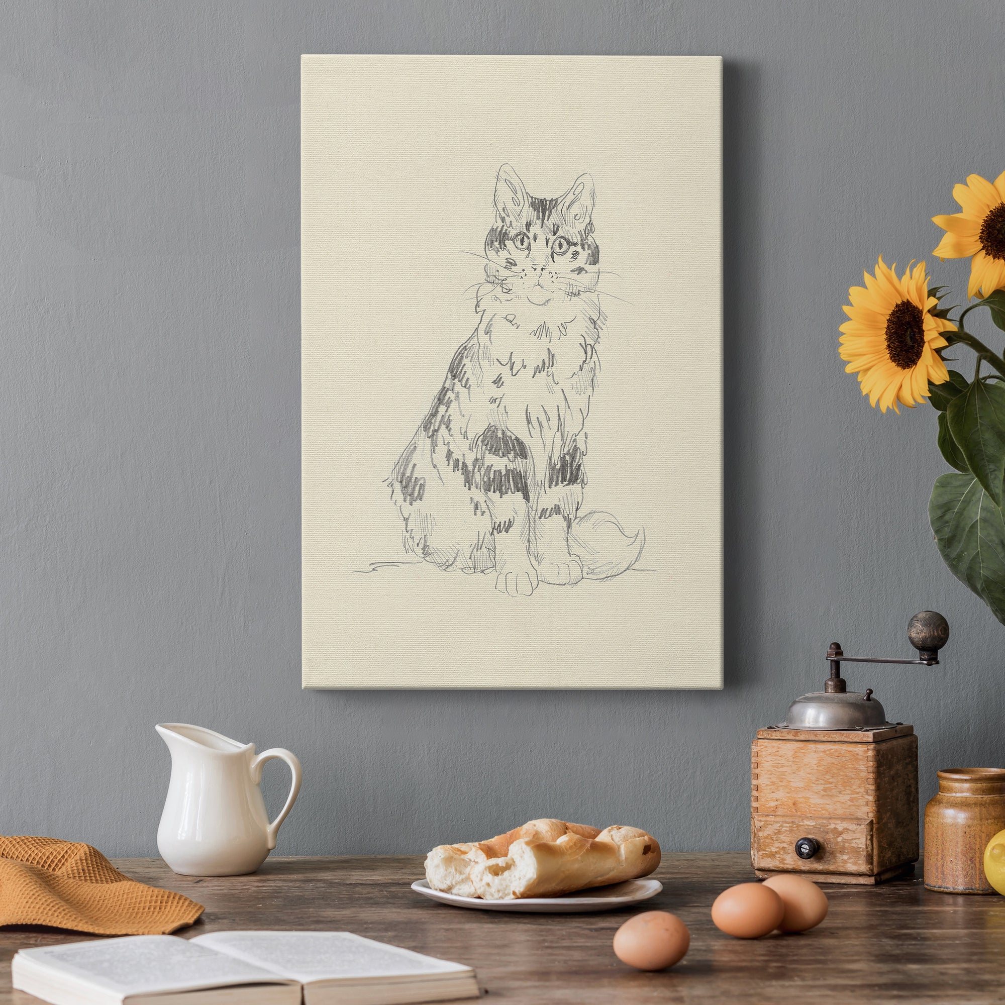 House Cat III Premium Gallery Wrapped Canvas - Ready to Hang
