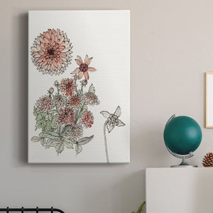 Dahlia Study - Canvas Art Print
