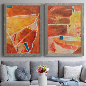 Primary Connection III - Barnwood Framed Canvas Set