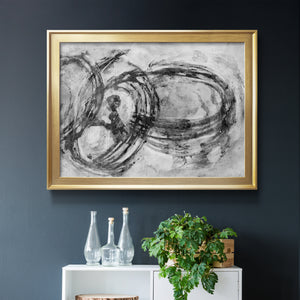 Infinity Rings II - Modern Framed Canvas Print