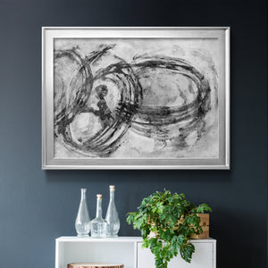 Infinity Rings II - Modern Framed Canvas Print