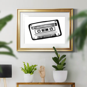 Cassette Sketch - Modern Framed Art Print