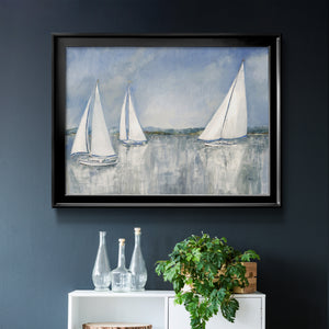 Catching the Breeze - Modern Framed Canvas Print