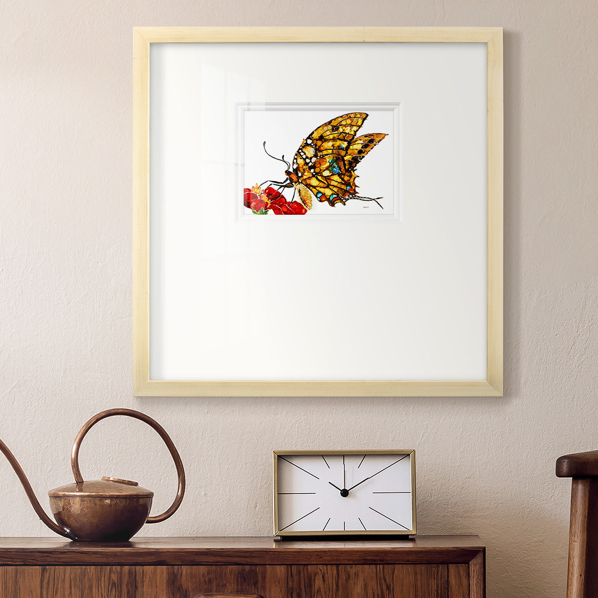 Wings II Premium Framed Print Double Matboard