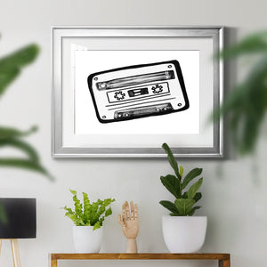 Cassette Sketch - Modern Framed Art Print