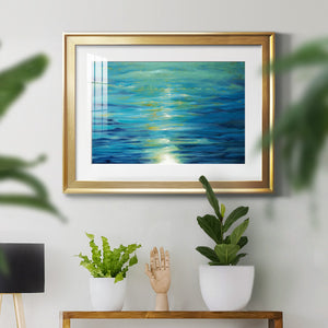 Deep Blue - Modern Framed Art Print