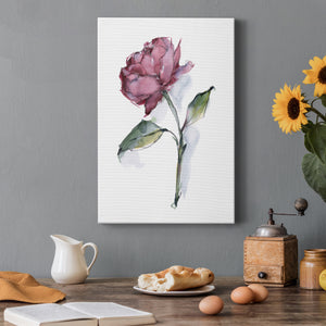 Watercolor Floral Contour III Premium Gallery Wrapped Canvas - Ready to Hang