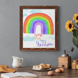 You Are My Rainbow - Premium Canvas Framed in Barnwood - Ready to Hang