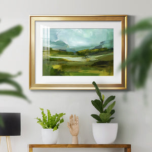 Emerald View III - Modern Framed Art Print