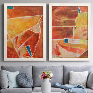 Primary Connection III - Barnwood Framed Canvas Set