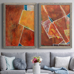 Primary Connection I - Barnwood Framed Canvas Set
